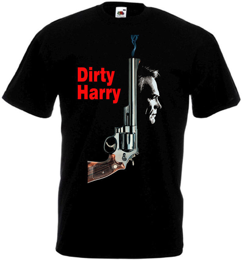 DIRTY HARRY Movie Poster T shirt Black all sizes S M L XL 2XL 3XL