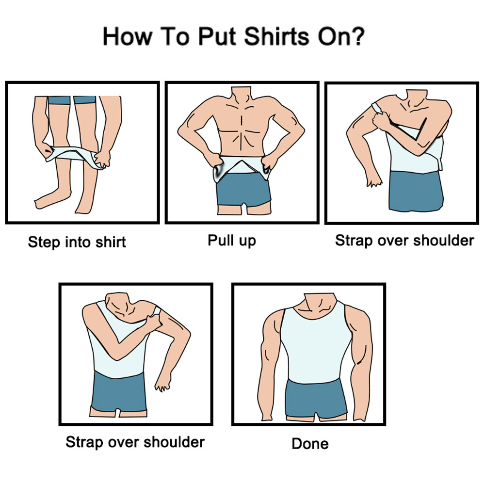 Mens Slim Shaper Body Vest Chest Belly Waist For Man Boobs Compression Tank Tops