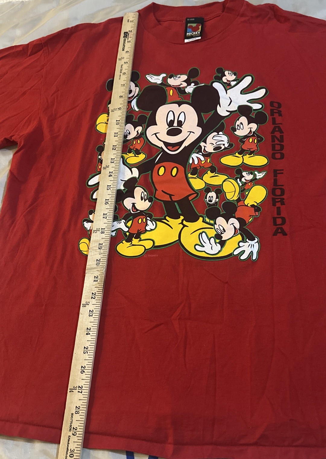 VTG 90s Mickey Mouse Collage T Shirt XL Orlando Florida Mickey Unlimited Disney