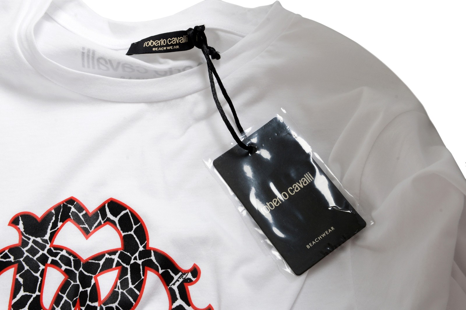 Roberto Cavalli “Beachwear” Men’s White Graphic Print T-Shirt Sz S M L XL 2XL