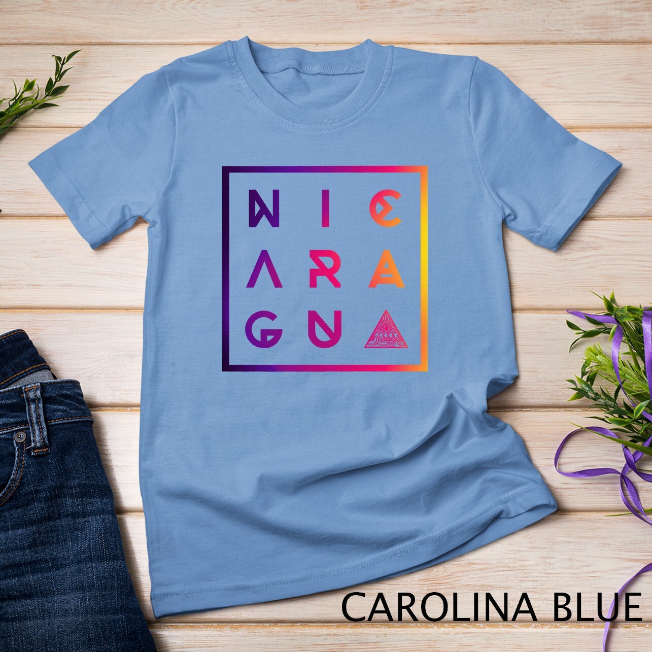 Colorful Geometric Nicaragua Premium T-Shirt Unisex T-shirt