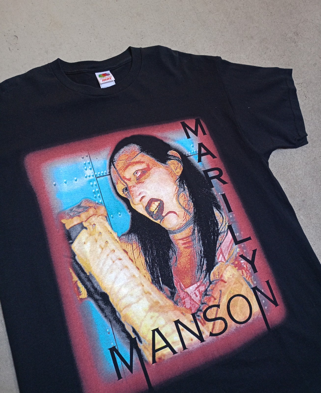 VINTAGE 2003 MARILYN MANSON T-SHIRT – THE GOLDEN AGE OF GROTESQUE-XL-MINT FOTL