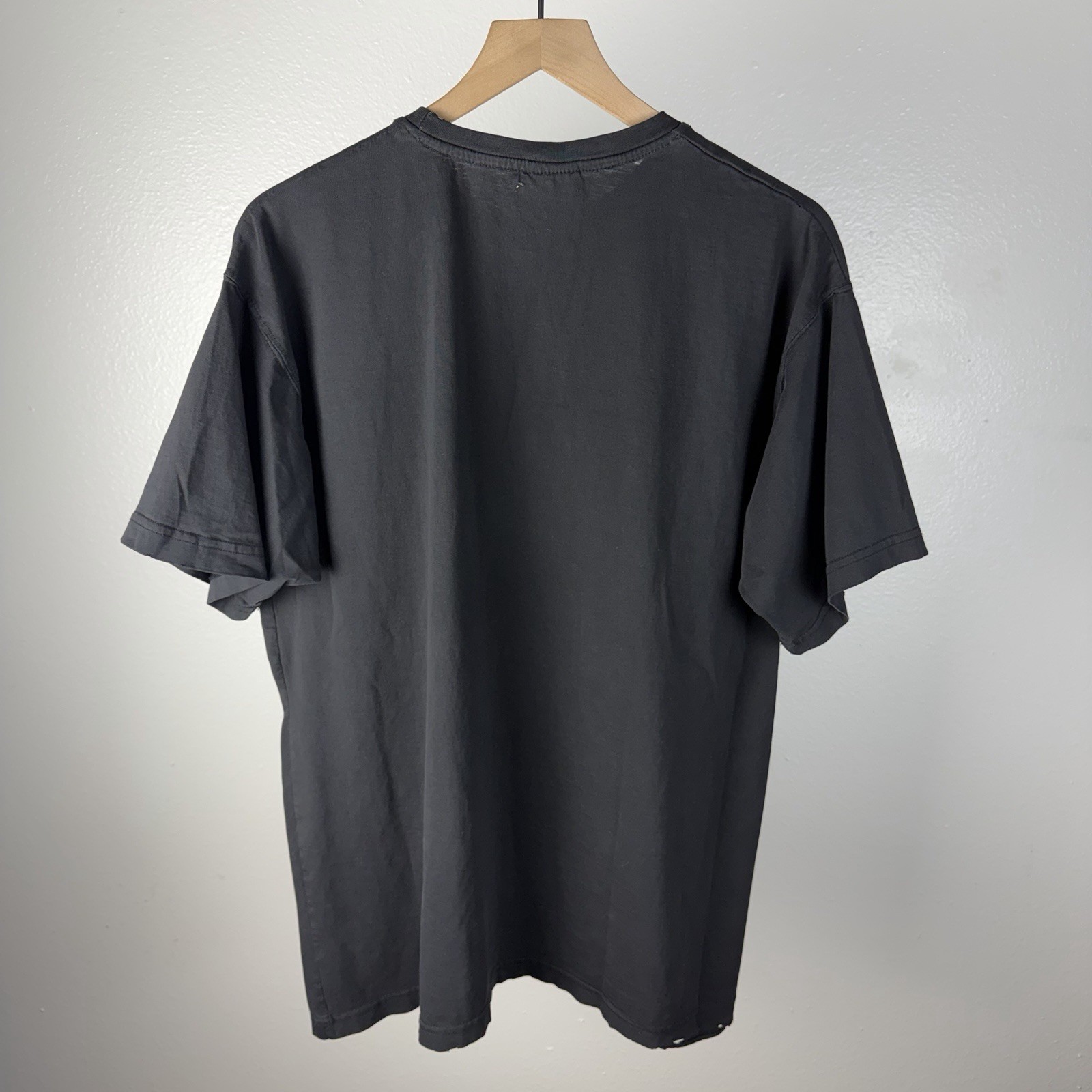 Vintage 90’s I Climbed The Great Wall of China T Shirt Black Distressed Size XL