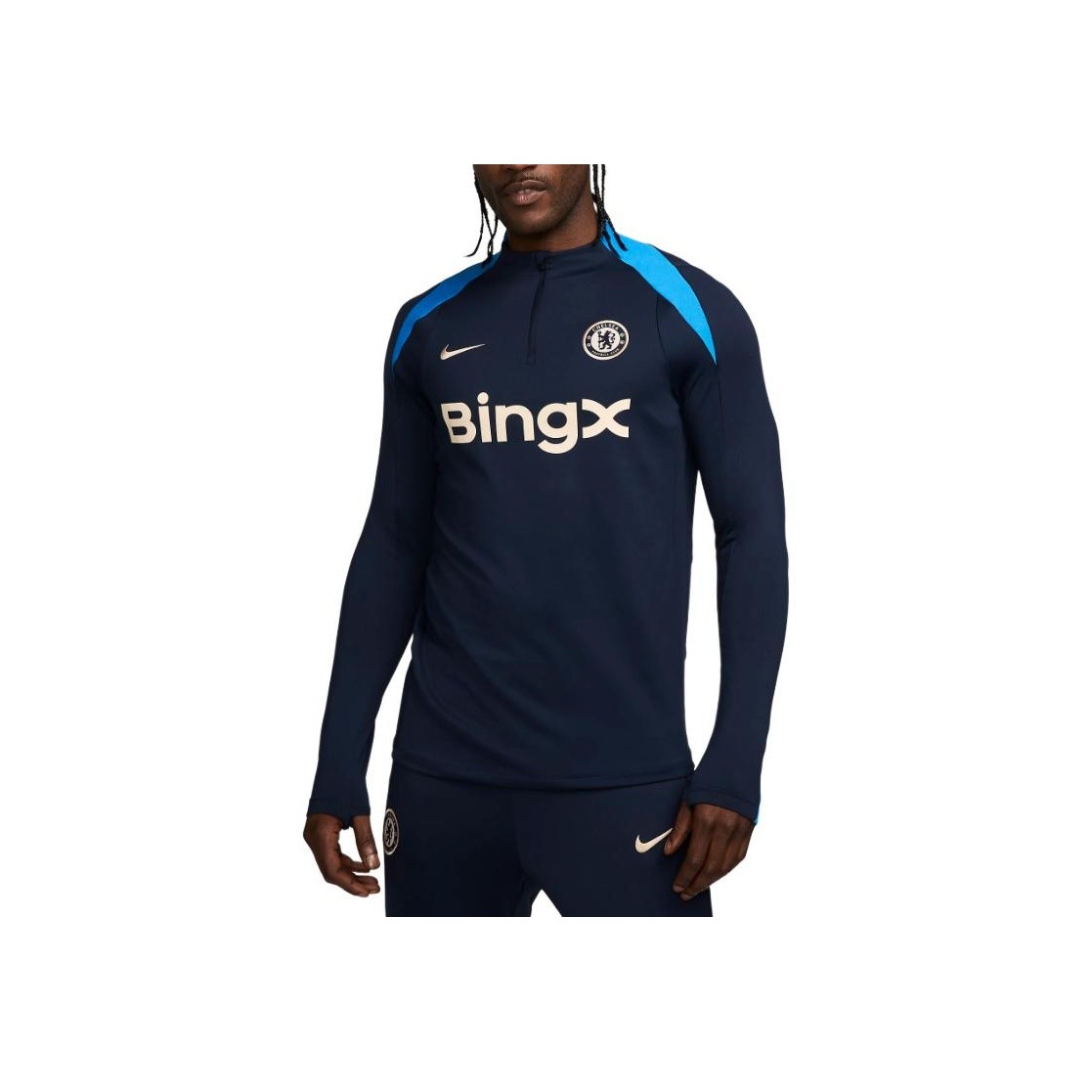 Nike Letter Logo Half High Neck Slim Fit Raglan Long Sleeve T-Shirt