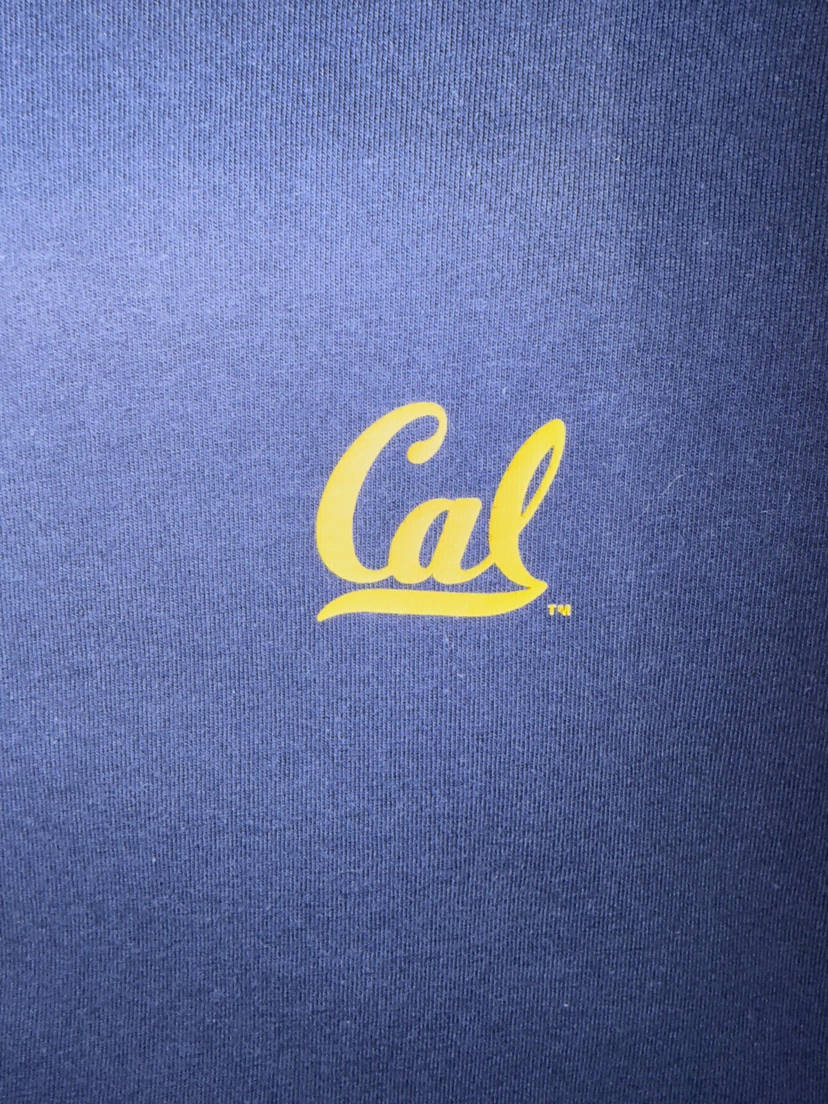 Cal UC Berkeley Navy T-Shirt, Large, XLNT Condition (NOT AVAILABLE ELSEWHERE)