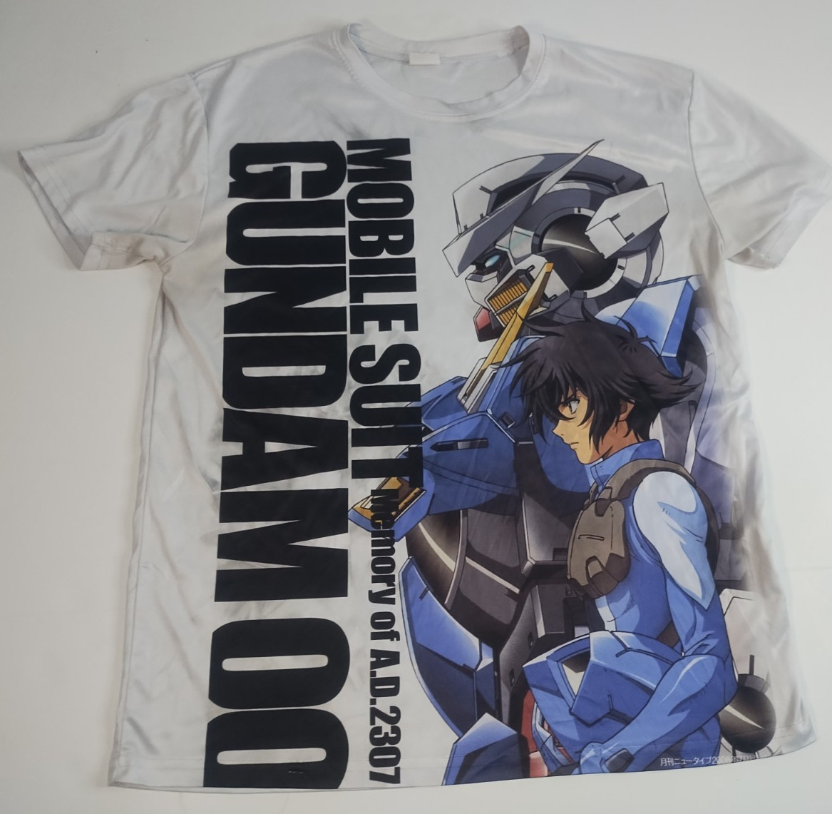 mobile suit gundam 00 shirt small strecht rare