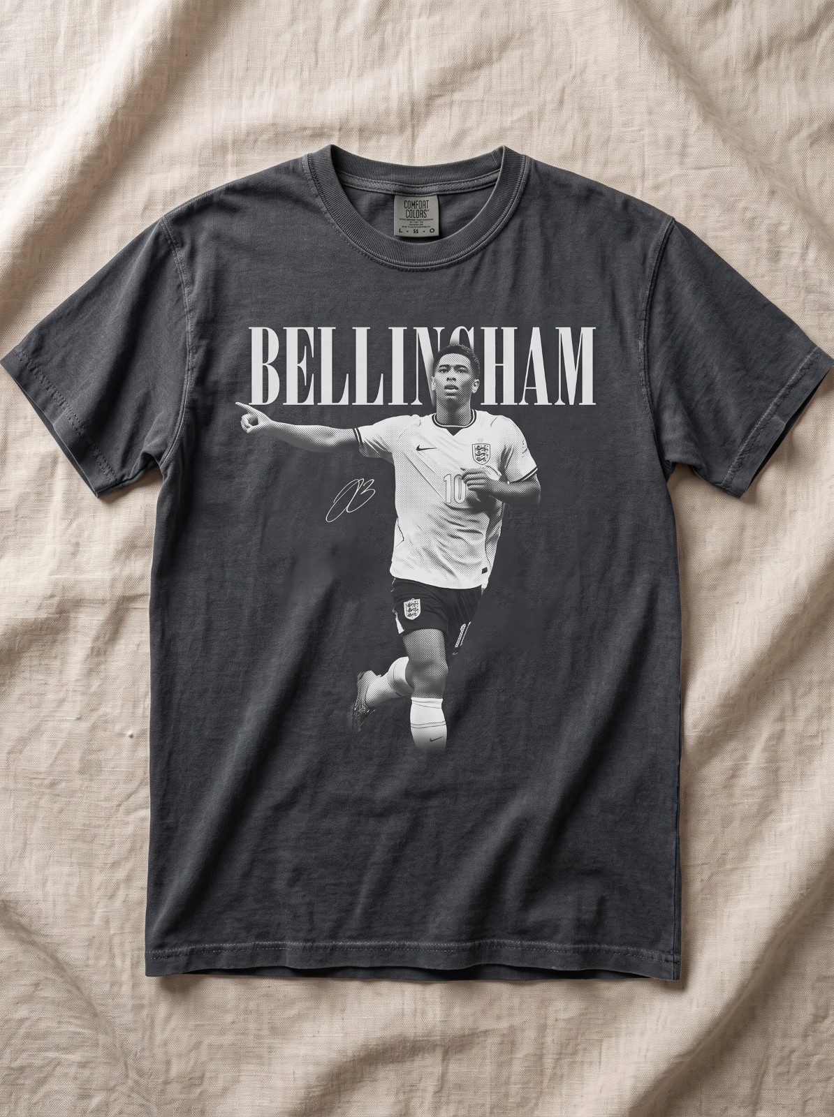 Jude Bellingham England Shirt, Comfort Color Bellingham Soccer/Football Shirt