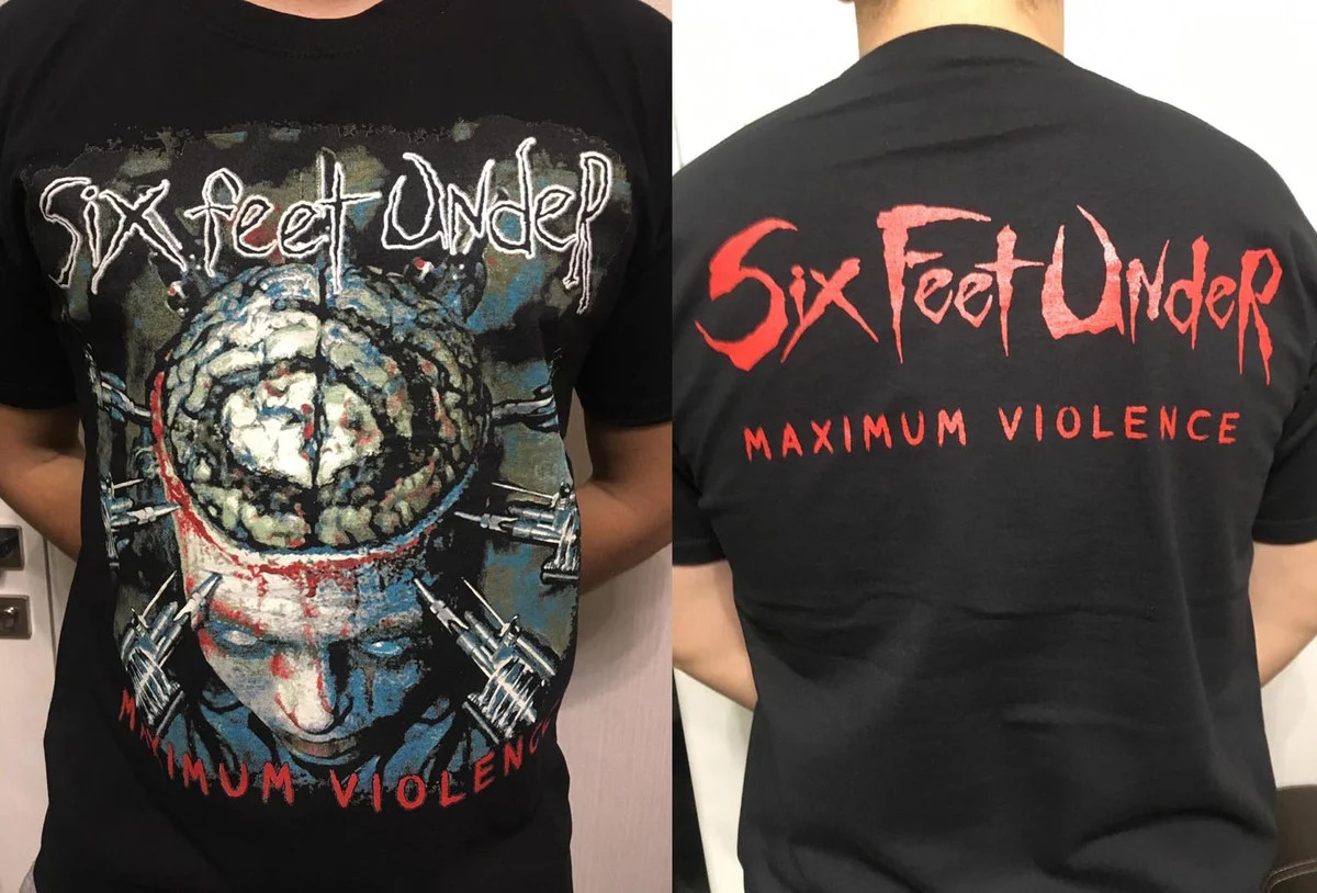 Six Feet Under band 2 sides black T-shirt Unisex All sizes XZ1096