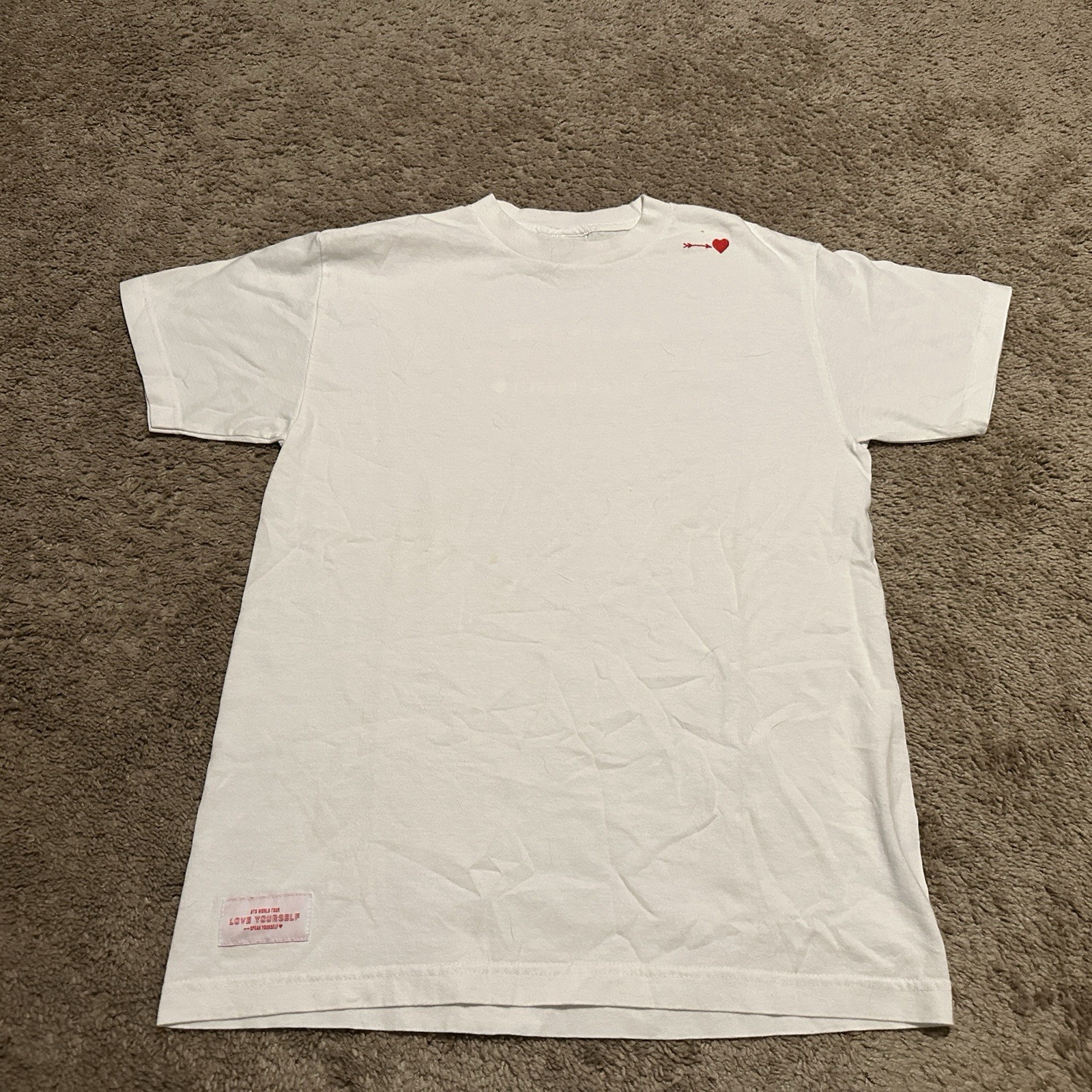 BTS Love Yourself Tour Shirt Small KPOP Official Merch Ver.1 Short Sleeve White