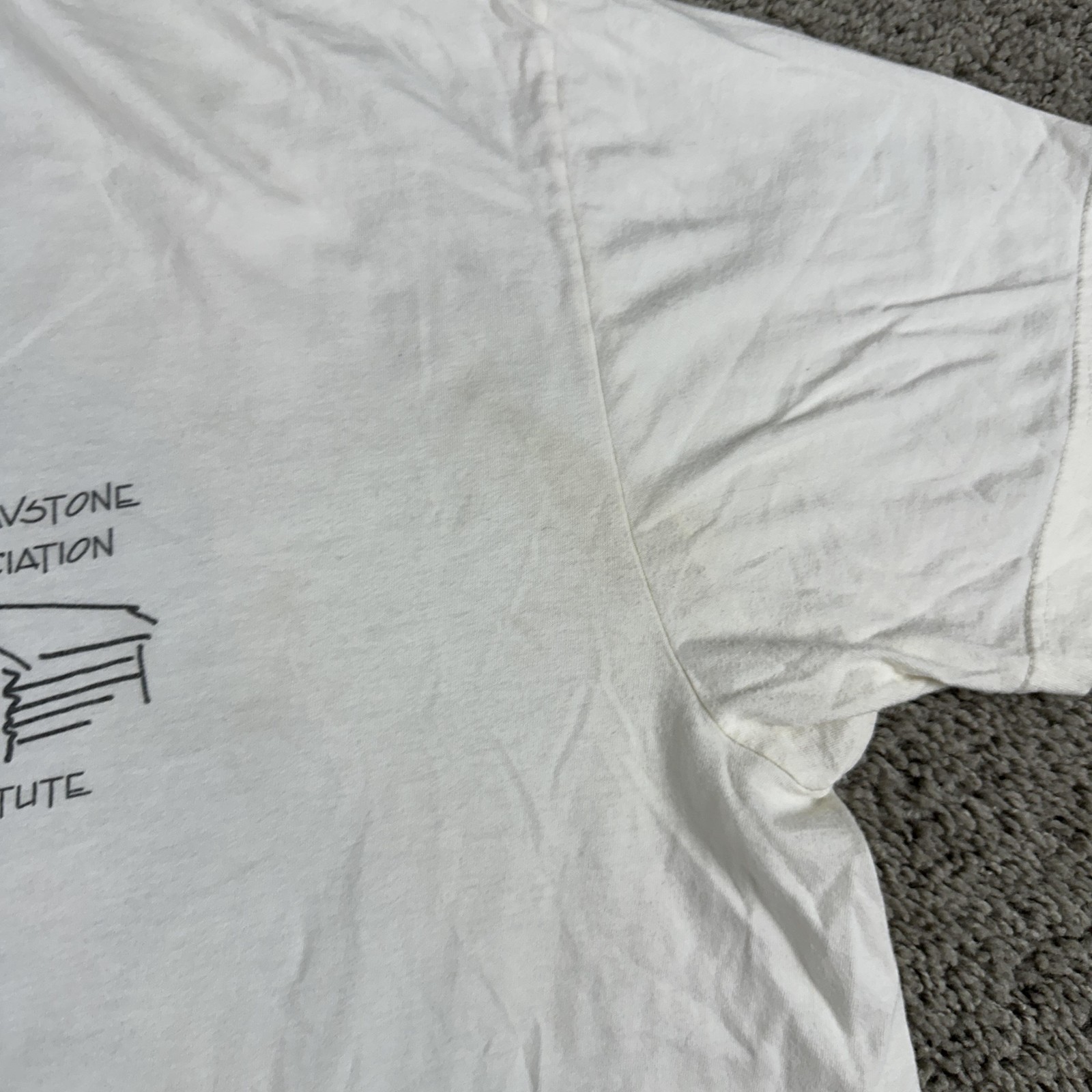Vintage Yellowstone Institute Shirt Mens 2XL White Wildlife Graphic Made USA 00s