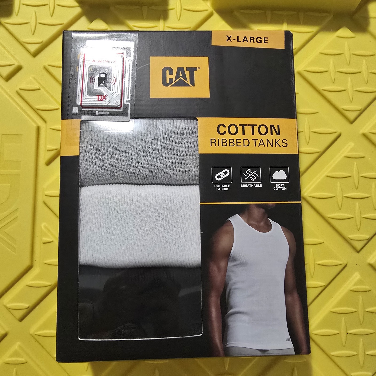 Caterpillar Mens 4-Pack Tanks Tops Undershirts Cotton Blend CAT XL