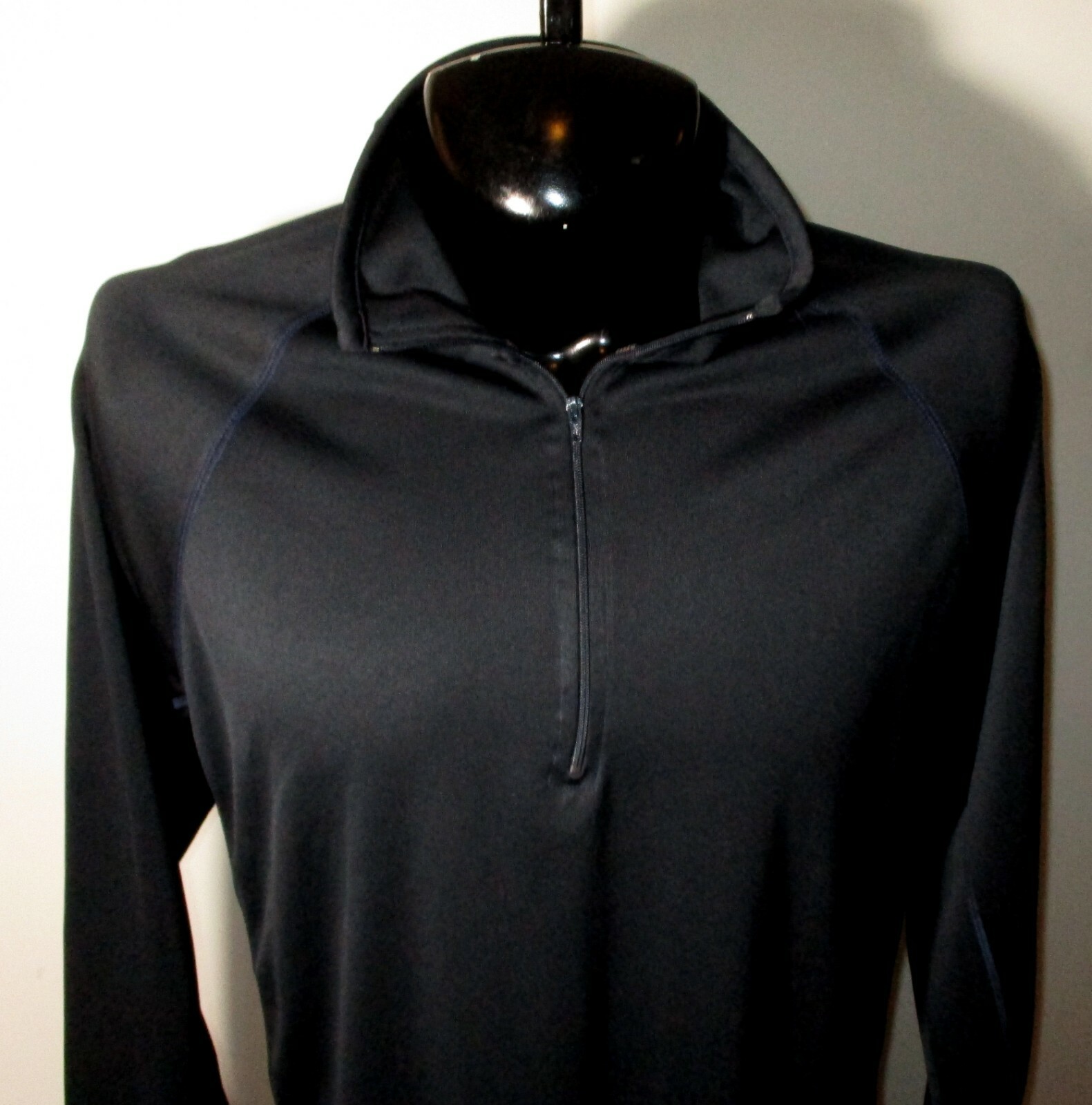 OLD NAVY Black Long Sleeve 1/2 Zip Jersey Size L NWOT