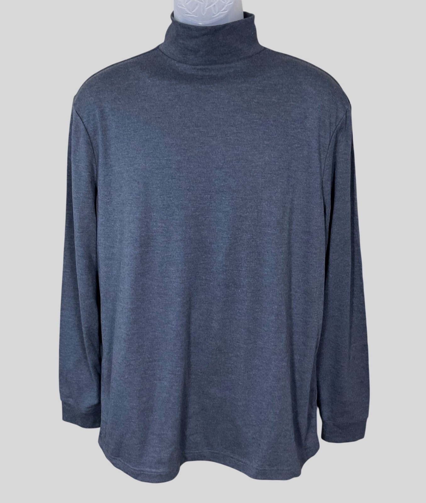 JA John Ashford Long Sleeve Men’s Dark Gray Turtleneck Shirt Medium NWT