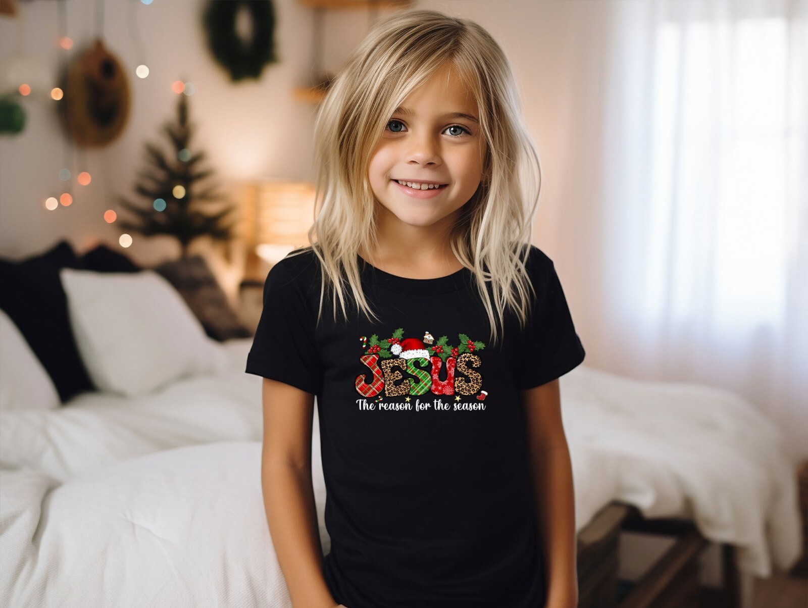 The Reason For The Season, Christmas Shirt, Jesus New Year Tee, Santa Claus Shir