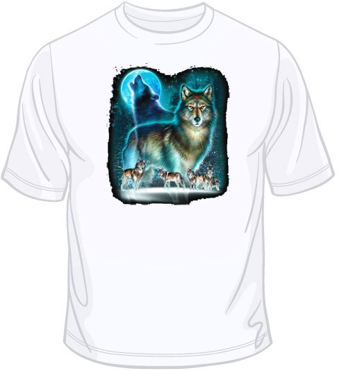 Wolf Moon Silhouette T Shirt Choose Style & Size Up to 4XL 10463