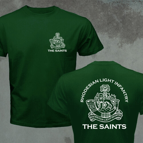 RLI Commando Rhodesian Light Infantry Bush War Army Military Motto T-shirt