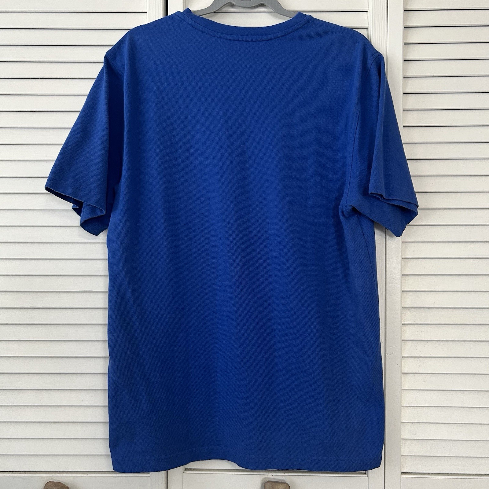 Official Apple Store Employee Uniform T-Shirt Blue Embroidered Logo Size L
