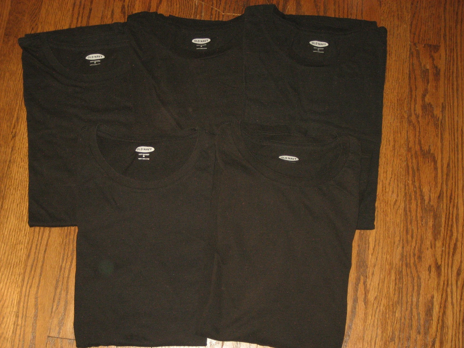 Mens XL Old Navy black soft washed short sleeve top crewneck lot tops shirts