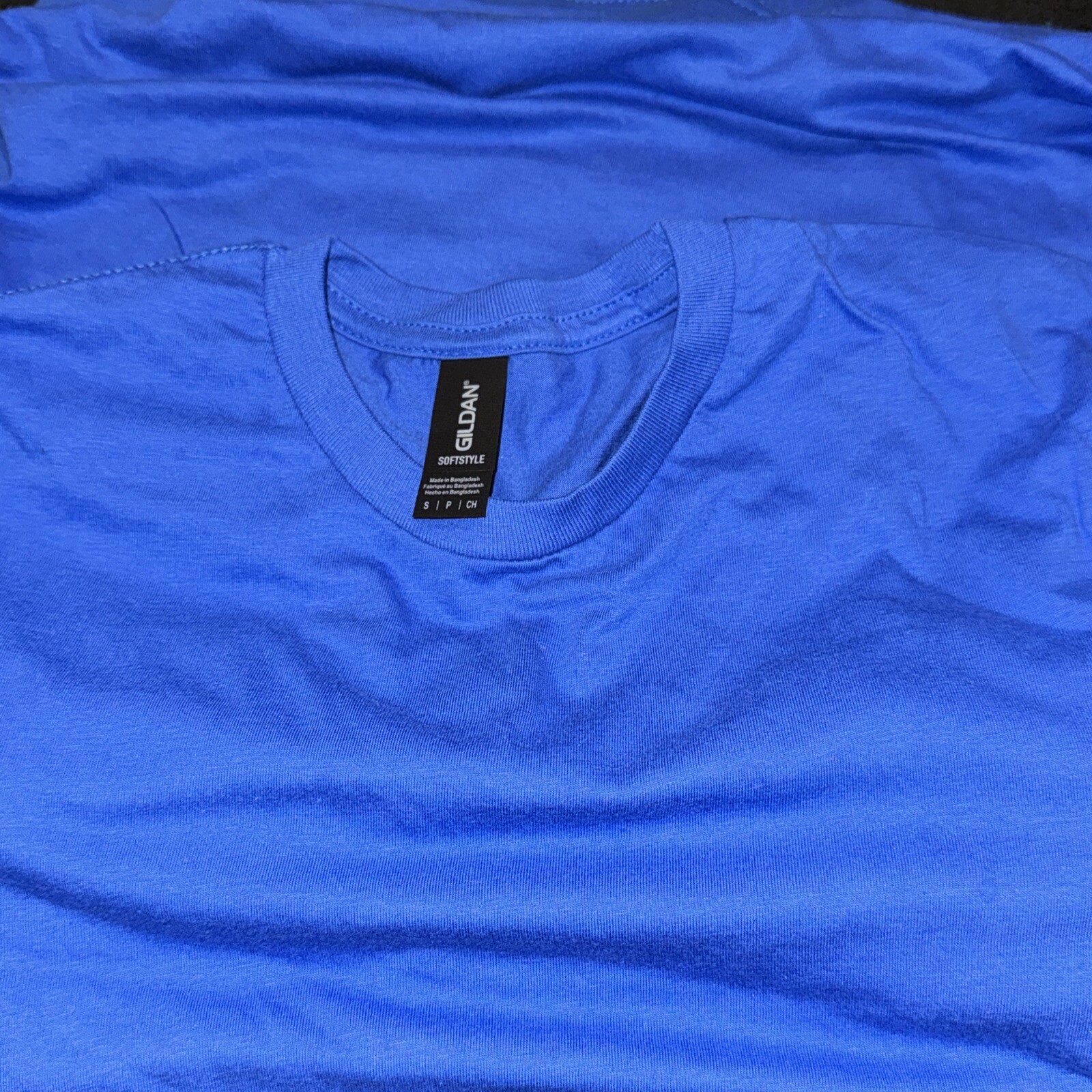 Gildan T-Shirt Men’s Short Sleeve Soft Style G640 royal blue New Lot Of 2 SMALLS