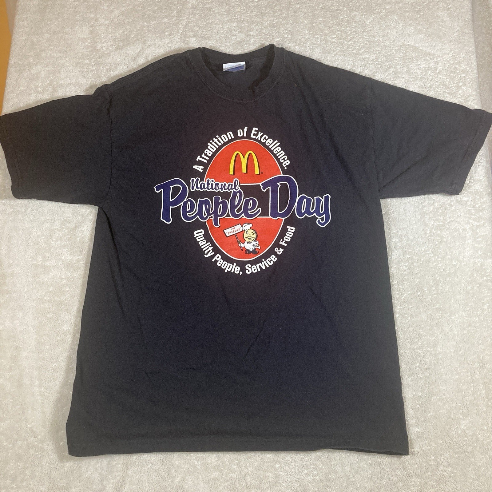 McDonald’s National People Day Staff Employee Adult Medium Black T-shirt *Spot