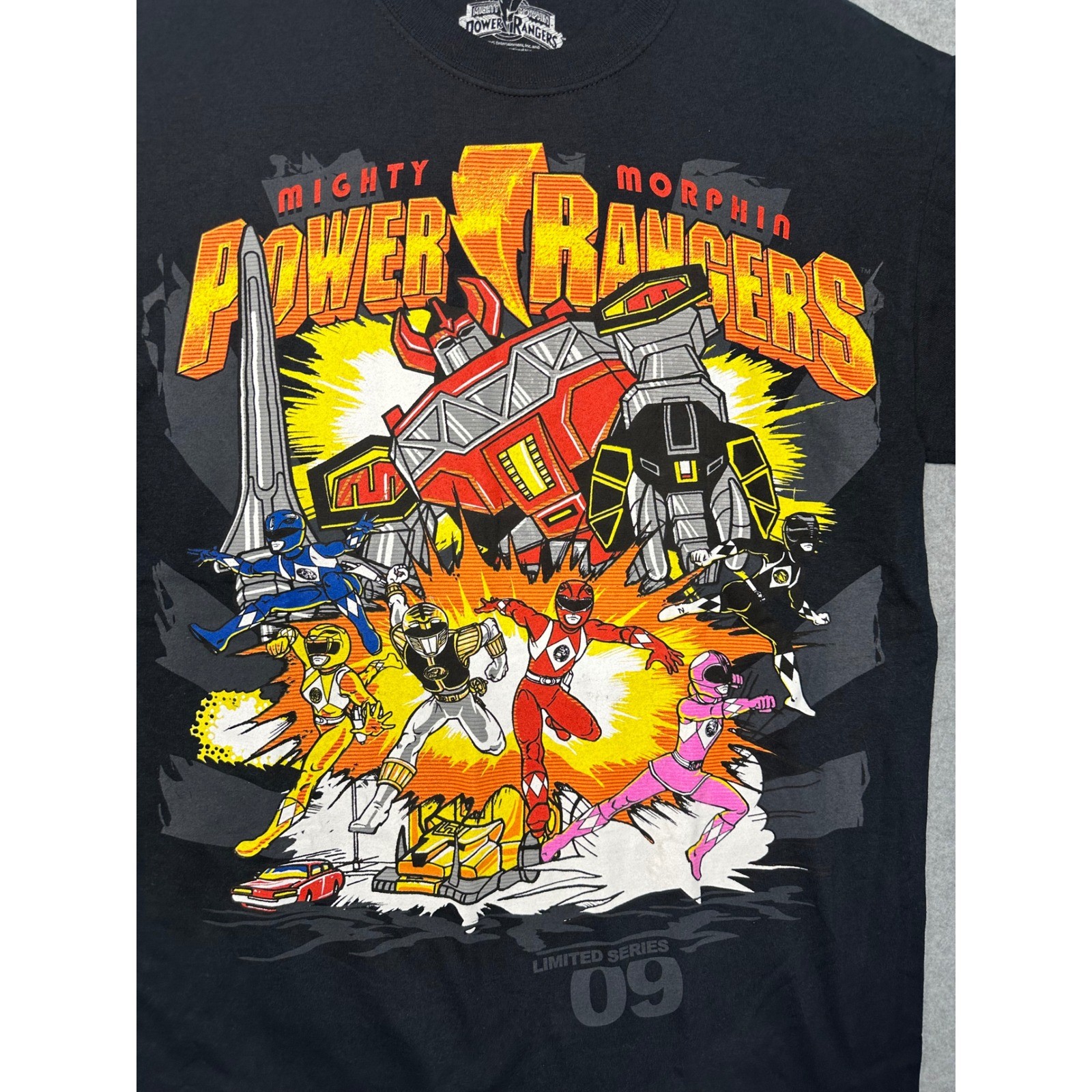 Mighty Morphin Power Rangers Limited Series 09 Black T Shirt Men’s Medium