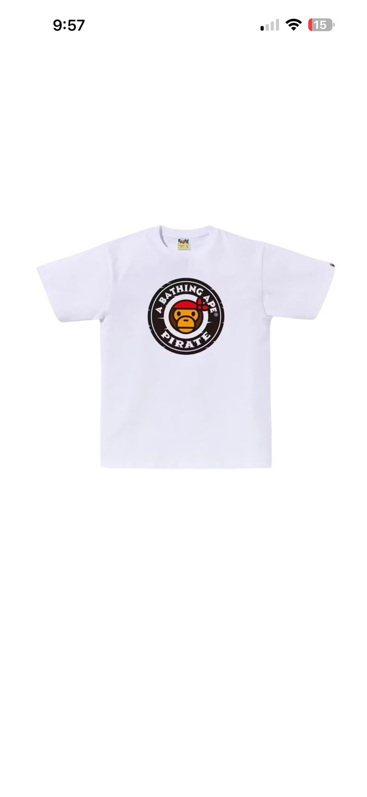 Bape Baby Milo Pirate Tee XXL