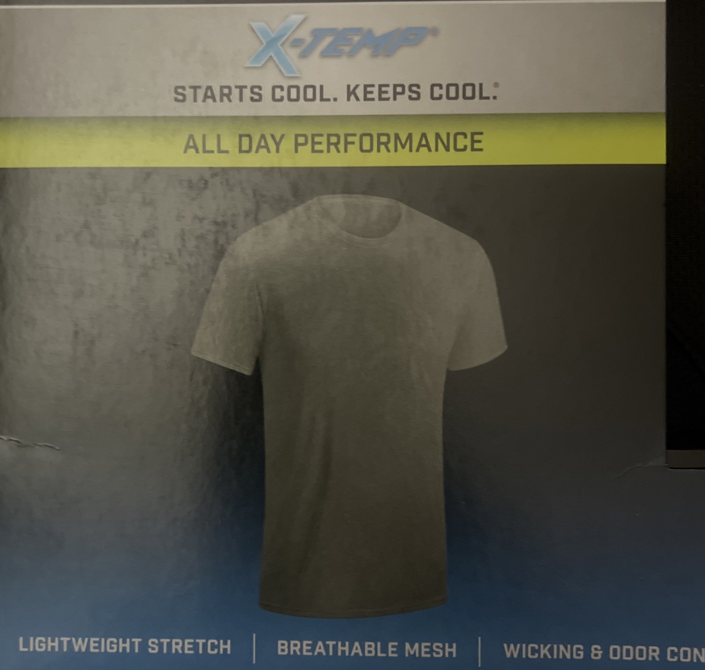 3 Pack Hanes Tagless T-Shirts Lightweight Stretch 2XL (50-52”)Gray Black (XQ)