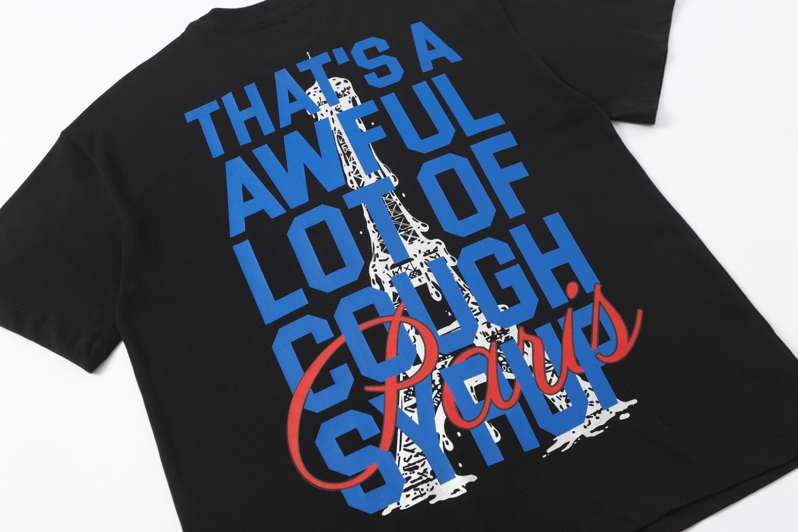 S-M-L-XL THAT’S A AWFUL LOT OF COUGH SYRUP T-shirt White / Black