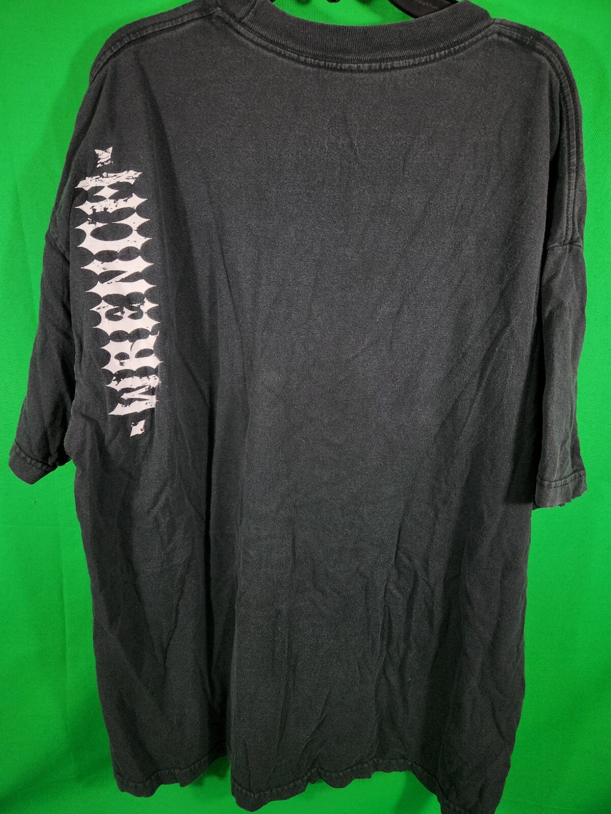 Men’s Wrench T-Shirt Black Double-Side Print 90s Sz XL
