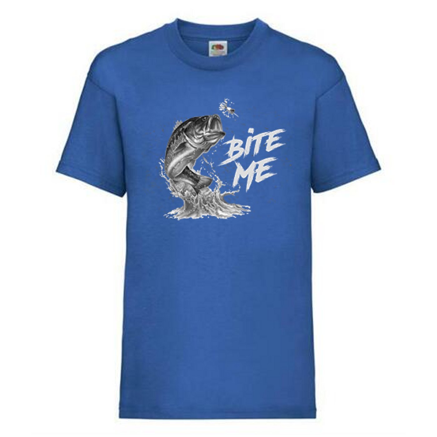 Fishing Bite Me Fish Trout Humour Novelty T Shirt Various Colours And Sizes