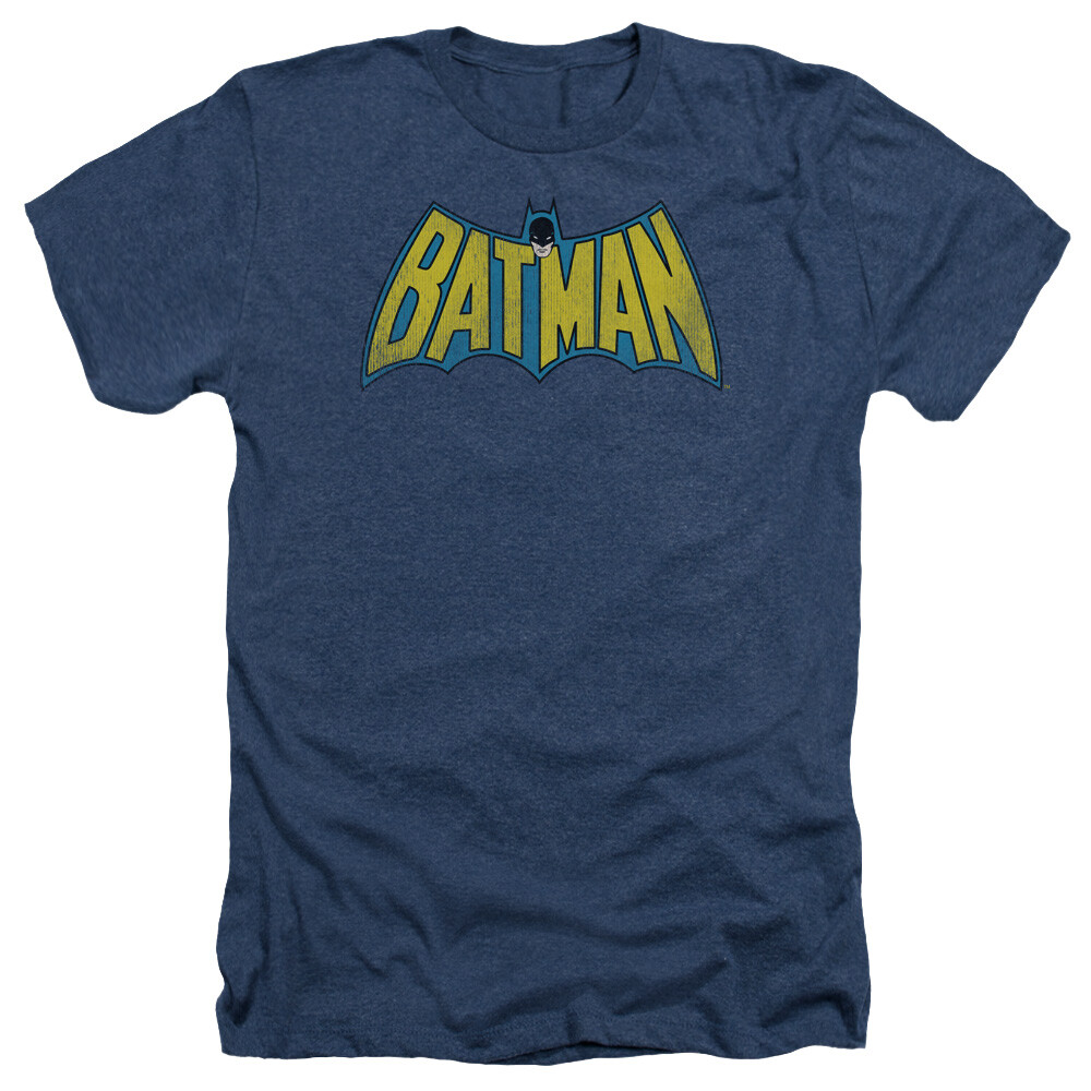 BATMAN CLASSIC BATMAN LOGO Licensed Adult Men’s Heather Tee Shirt SM-3XL