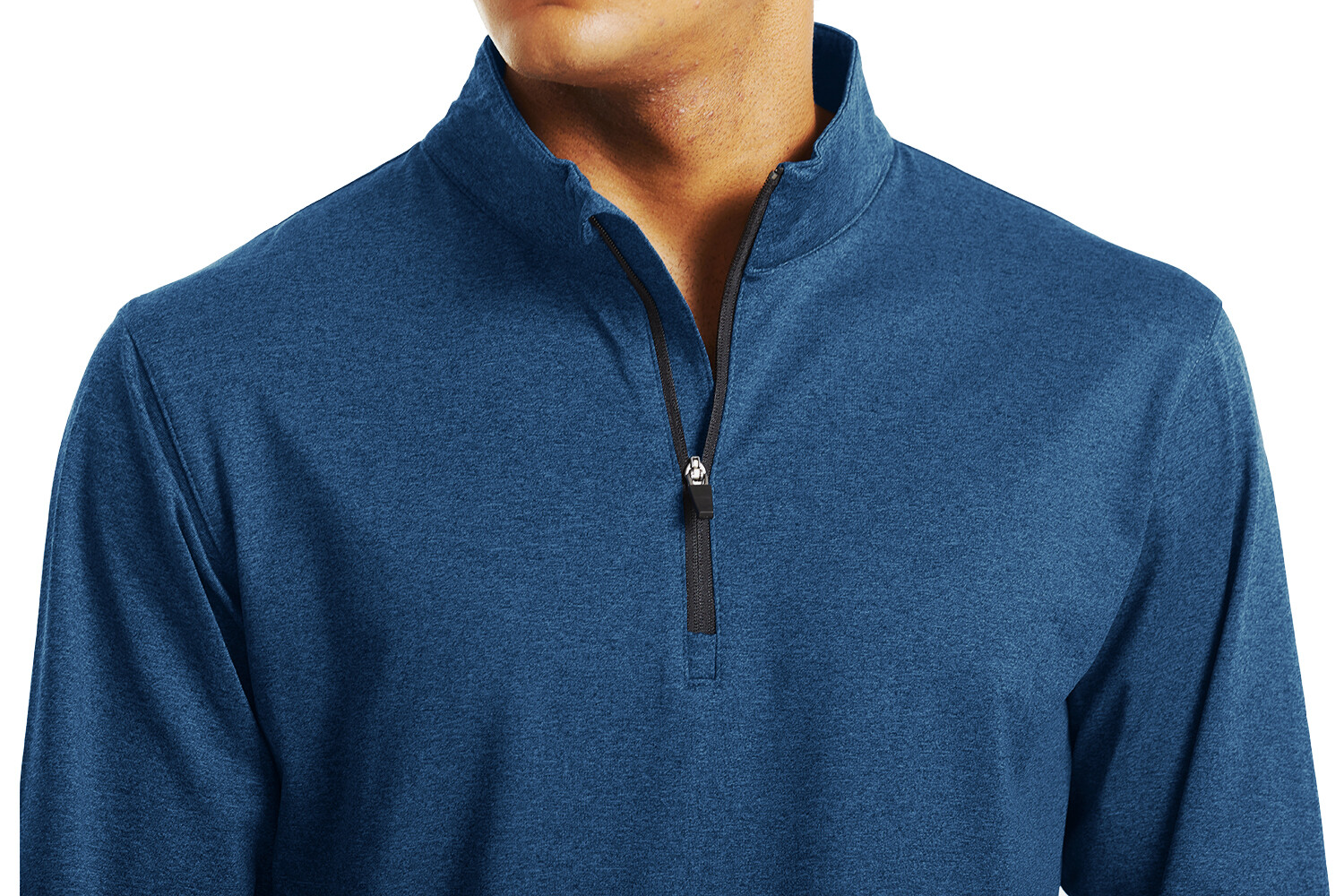 Men’s 1/4 Zip Lightweight Fleece Sweatshirt Gym Workout Sport Long Sleeve Shirts
