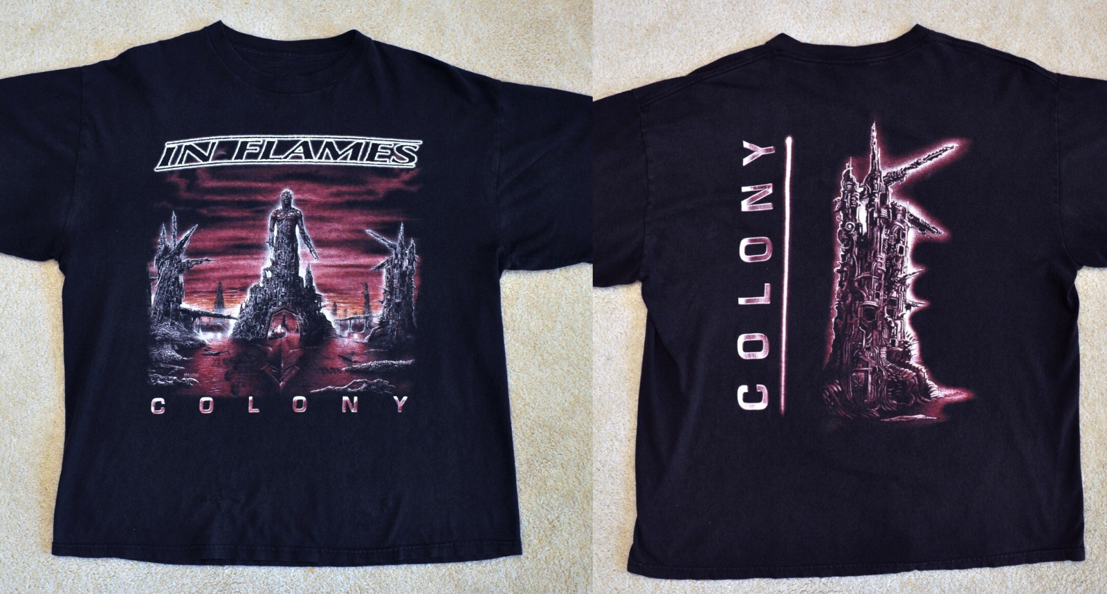 RING SPUN COTTON IN FLAMES Colony Gift For Fan Cotton T Shirt S-5XL BT1293