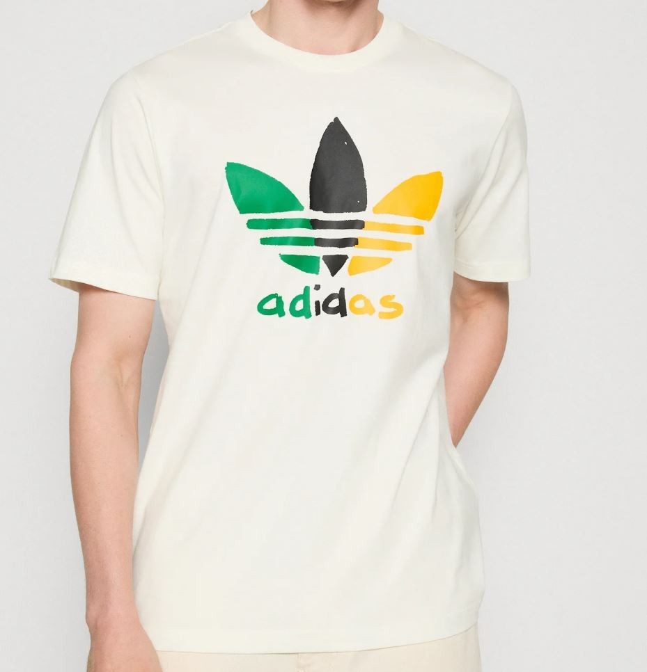 NEW MEN’S ADIDAS ORIGINALS MULTI COLOR TREFOIL SHIRT ~SIZE MEDIUM #IX6716