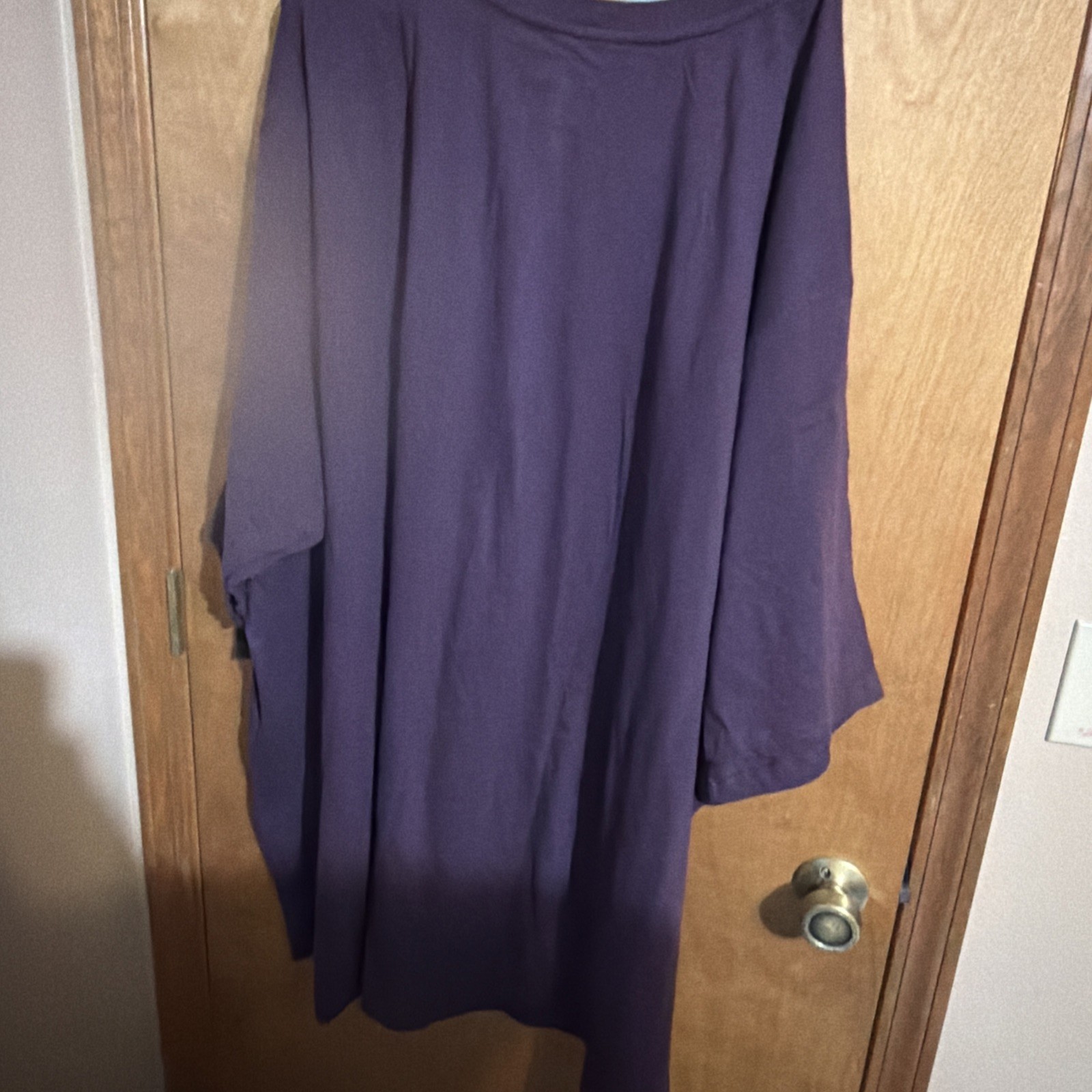 NWT KingSize Men’s 8xl Tall Solid Plum Purple Crew Neck T-Shirt New With Tags