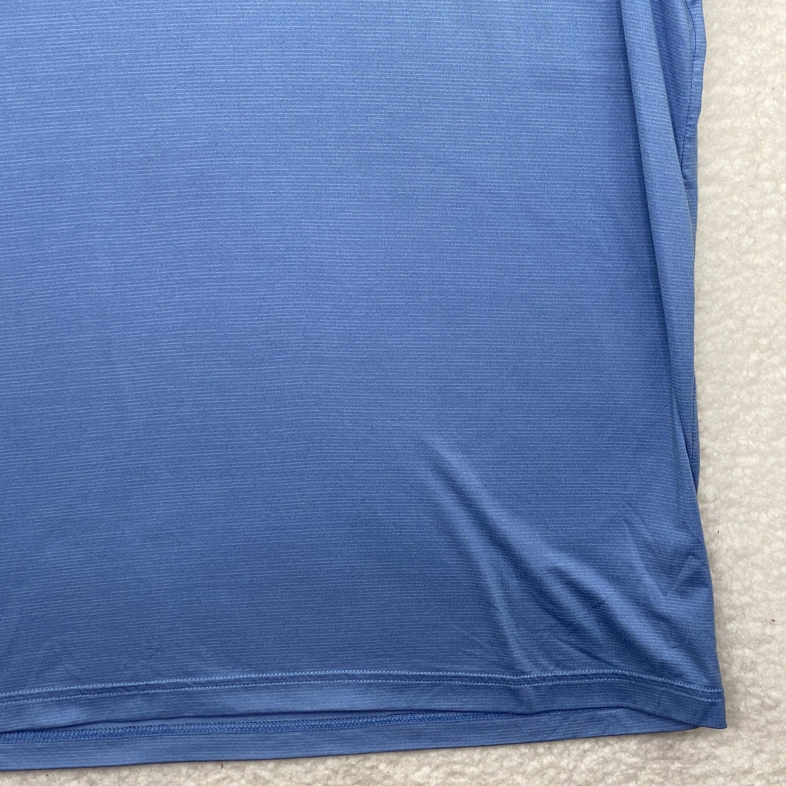 Speedo Shirt Mens 2XL Blue Tagless UV Protection Crew Neck Polyester Spandex