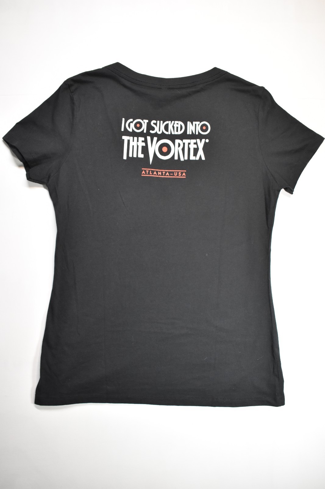 The Vortex Atlanta Black V-Neck T-Shirt Womens Size 2XL XXL