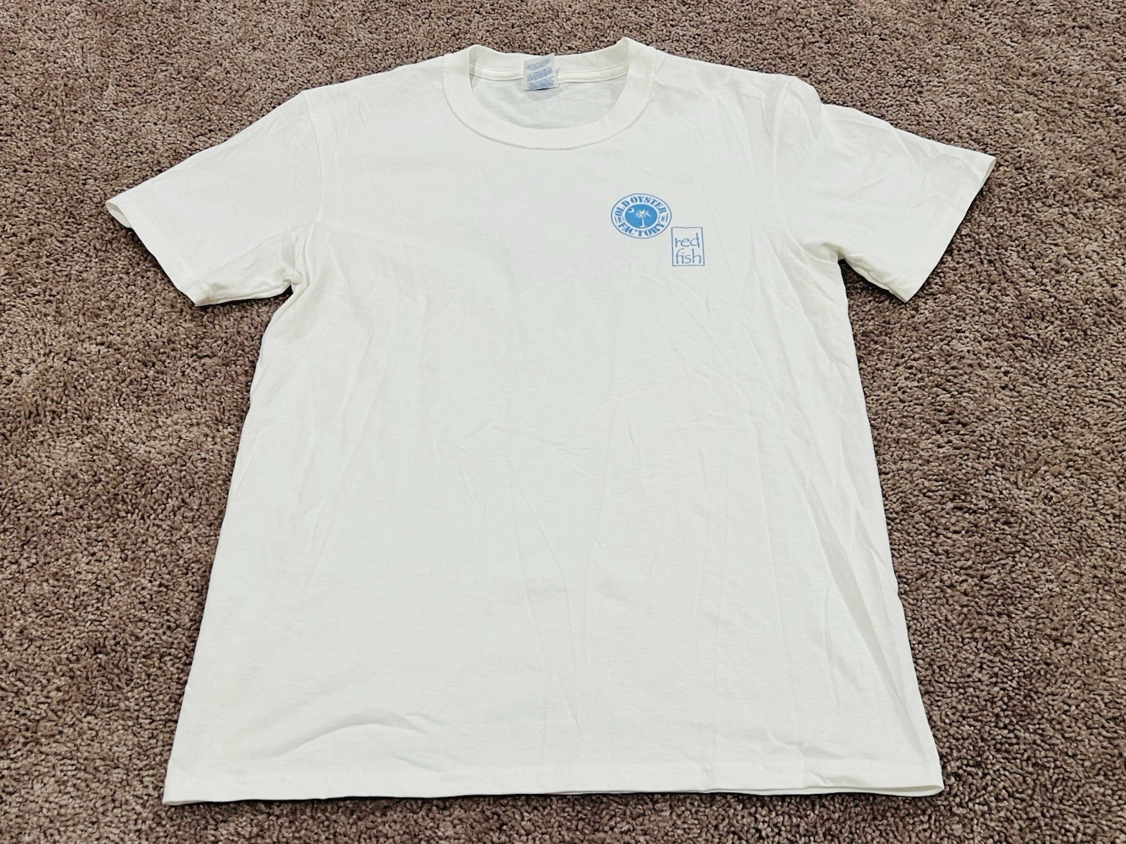 T Shirt – XL – White – Hilton Head Sailboat Graphic Print Palm Tree