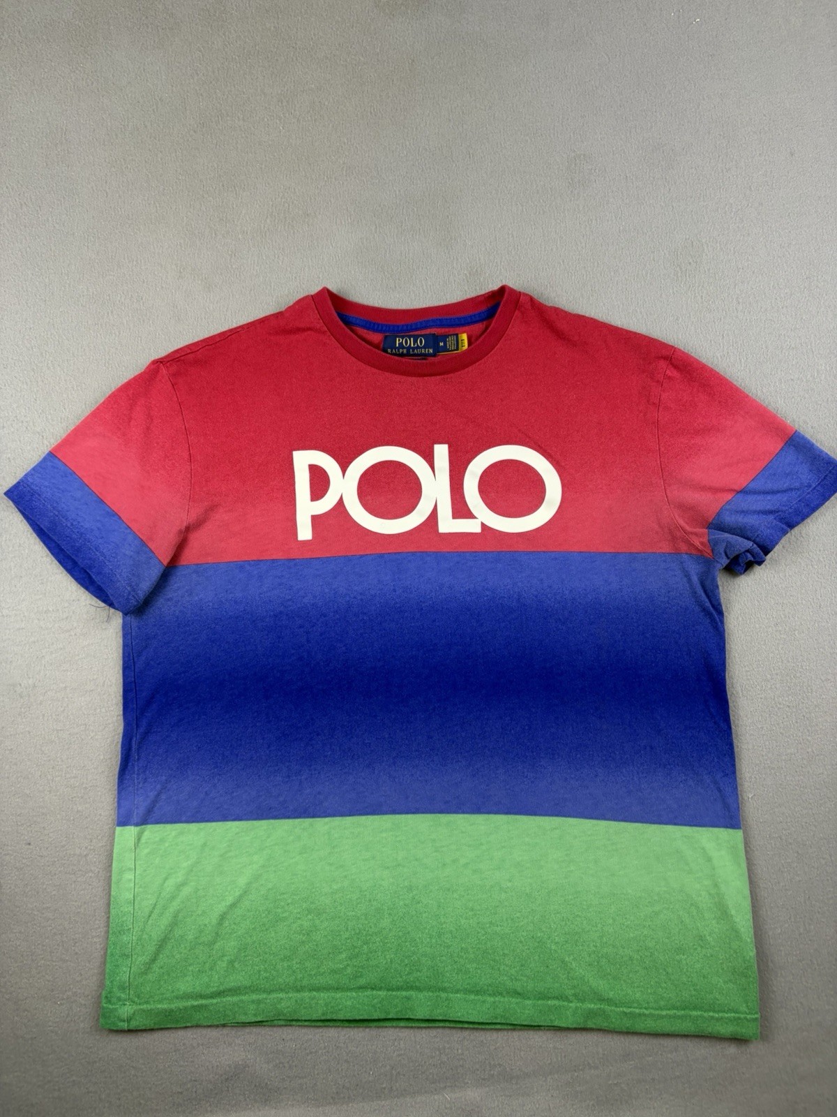 Polo Ralph Lauren T Shirt Mens Size Medium Spectre Ombre Classic Fit Multicolor