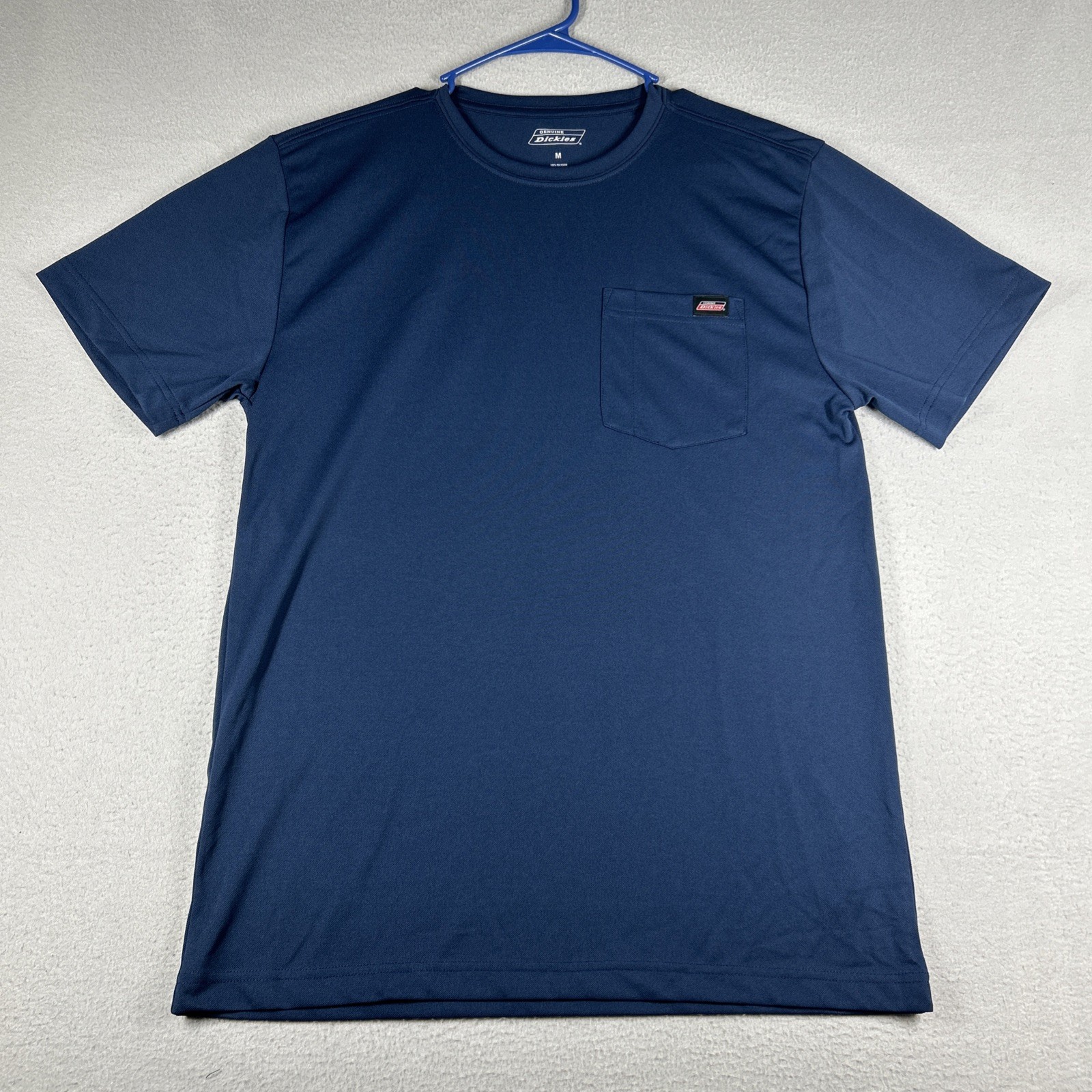 Dickies T-shirt Navy Blue Crew Neck Work Shirt Mens M