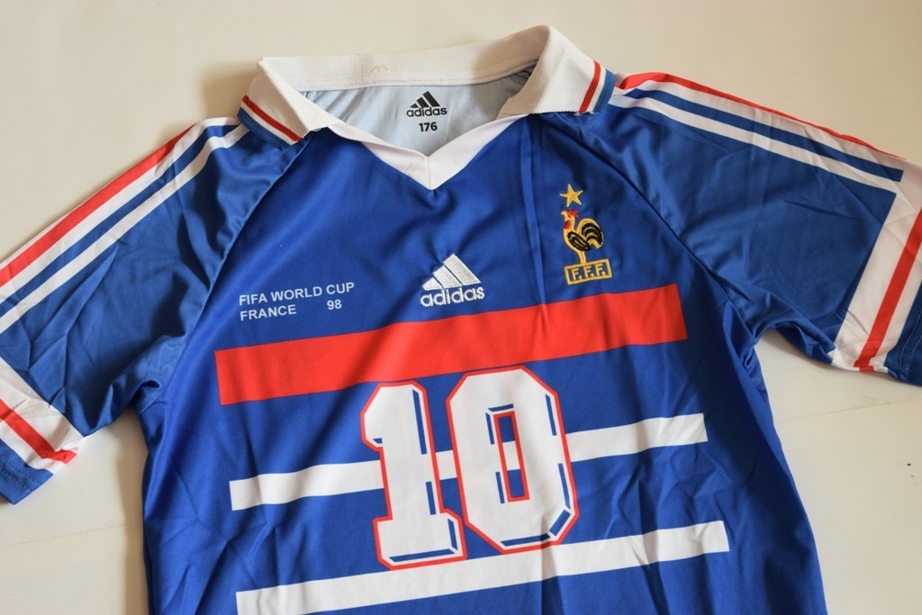 Vintage 1998 France Home World Cup Final Jersey Zidane #10