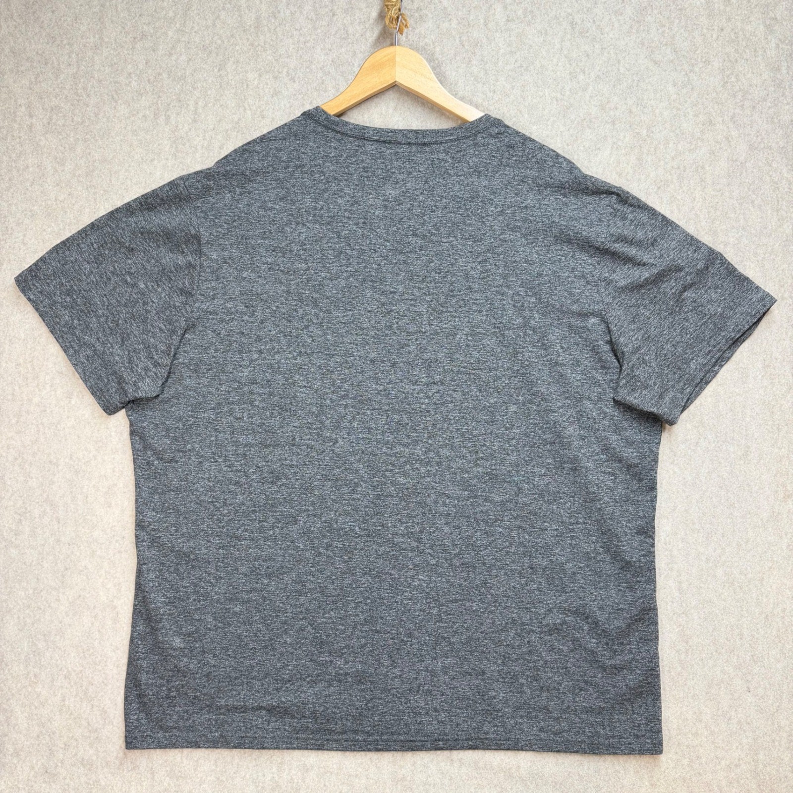 01.Algo Mens XXL Gray Performance Short Sleeve T-Shirt Moisture Wicking SPF 40