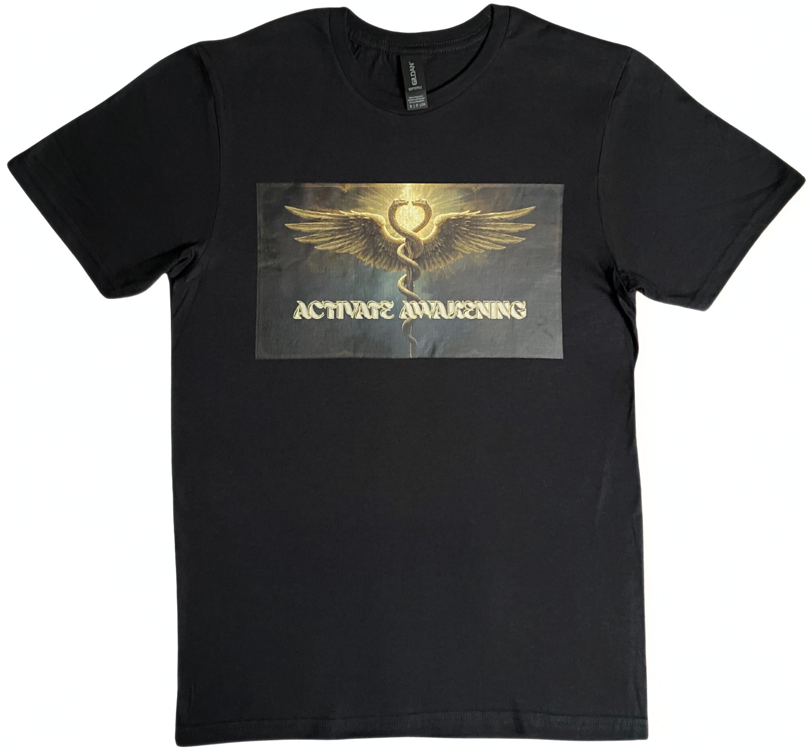 DTF Custom Made – ACTIVATE AWAKENING Short Sleeve T-Shirt – Black SML