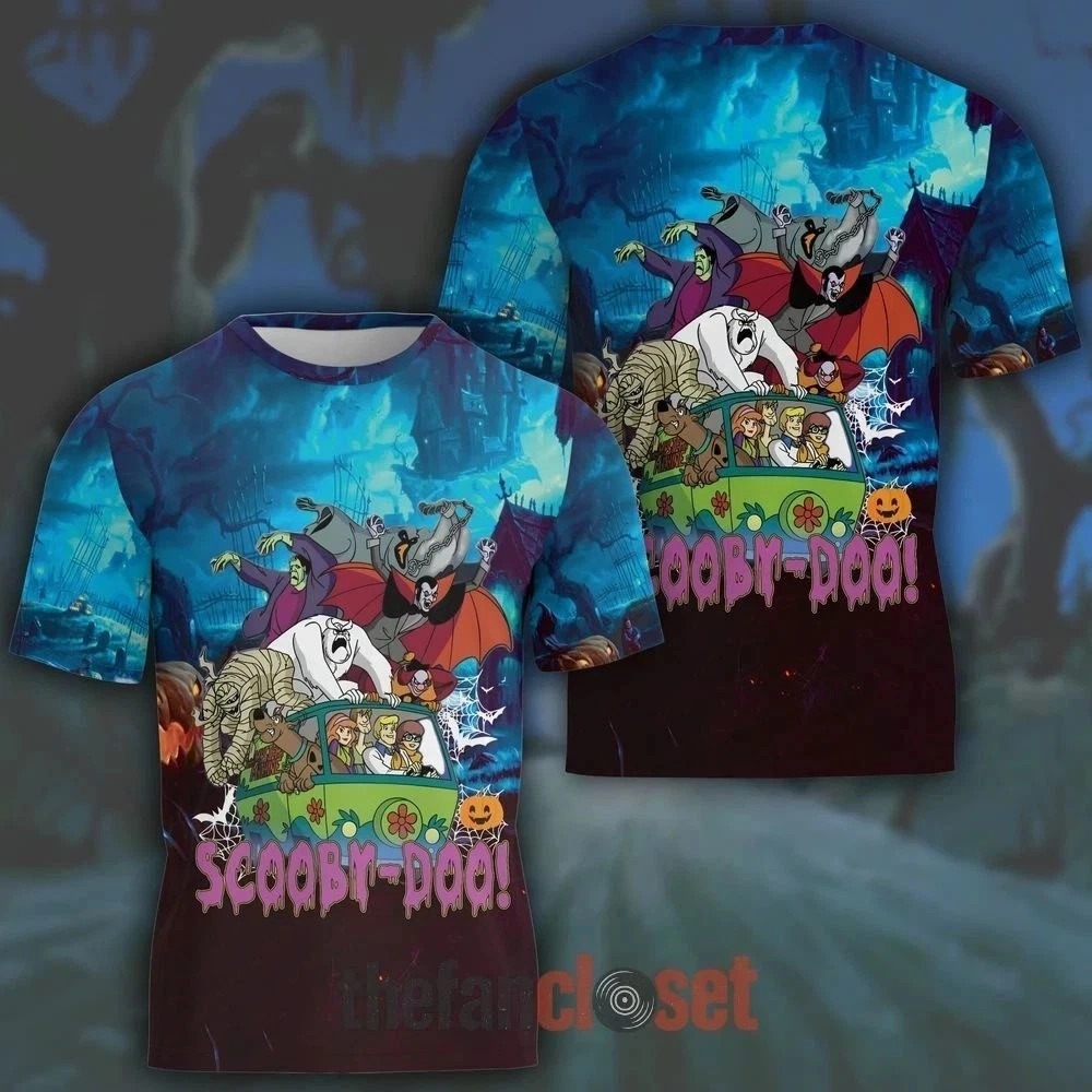 Scooby-Doo Halloween Shirt 3D Full Size Gift For Friend Unisex Tee