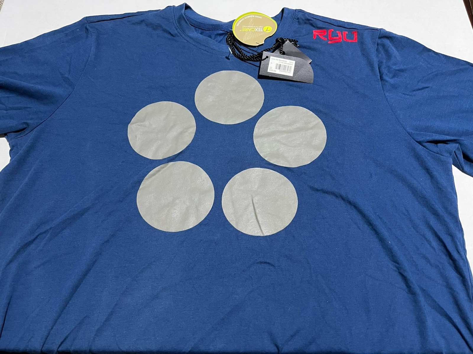 NWT RYU RESPECT YOUR UNIVERSE-NANO BAMBII CHARCOAL SHIRT SOFT FEEL MENS XL $58