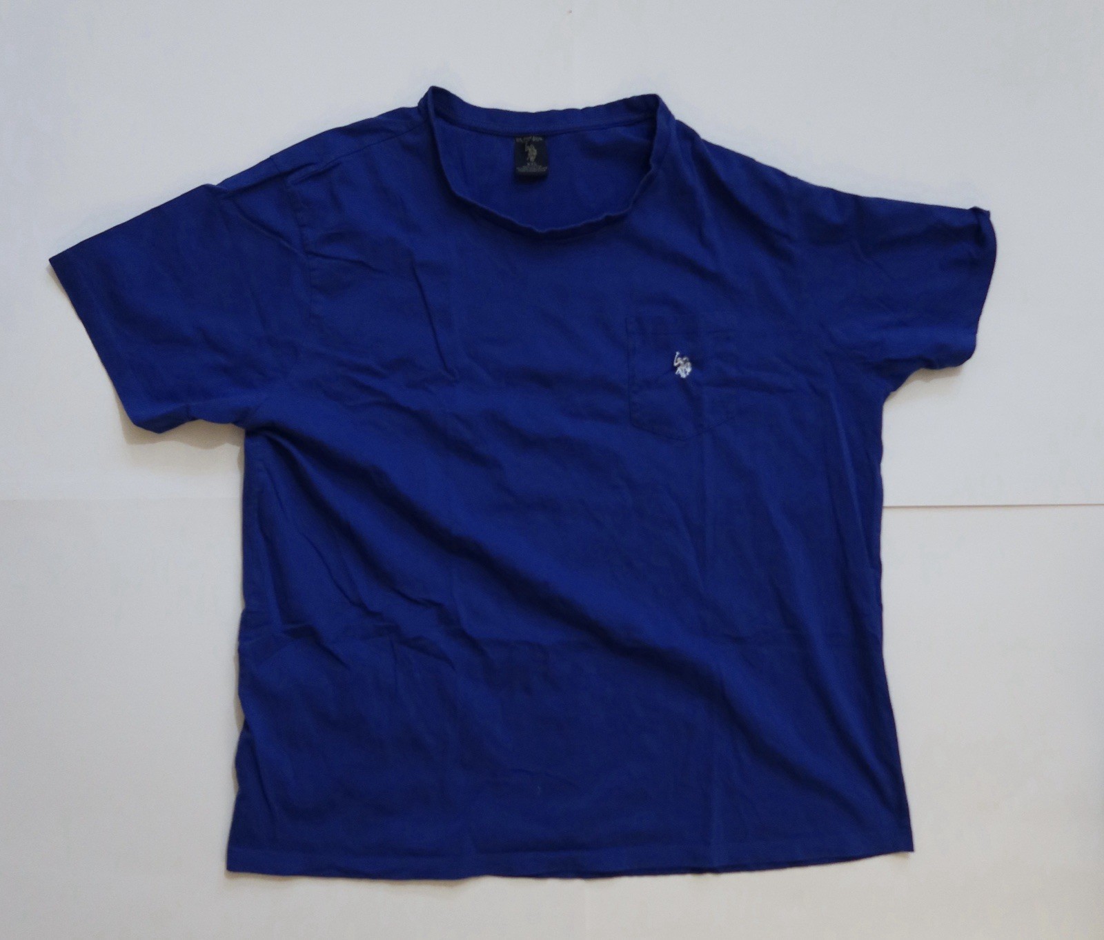 U.S. Polo Assn. Blue Pocket T-Shirt Men’s XXL 100% Cotton Short Sleeve