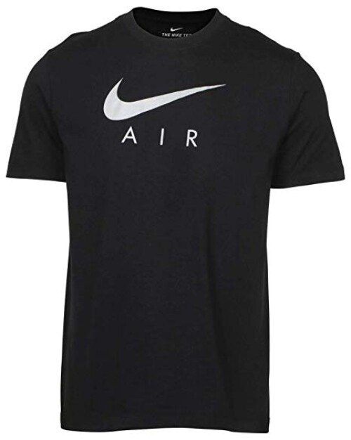 AUTHENTIC NIKE AIR BLACK/SILVER T SHIRT BV0626-010