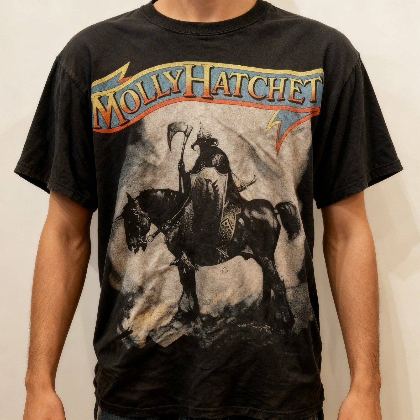 Molly Hatchet Tour Concert Graphic Black Cotton T shirt Unisex S-5XL