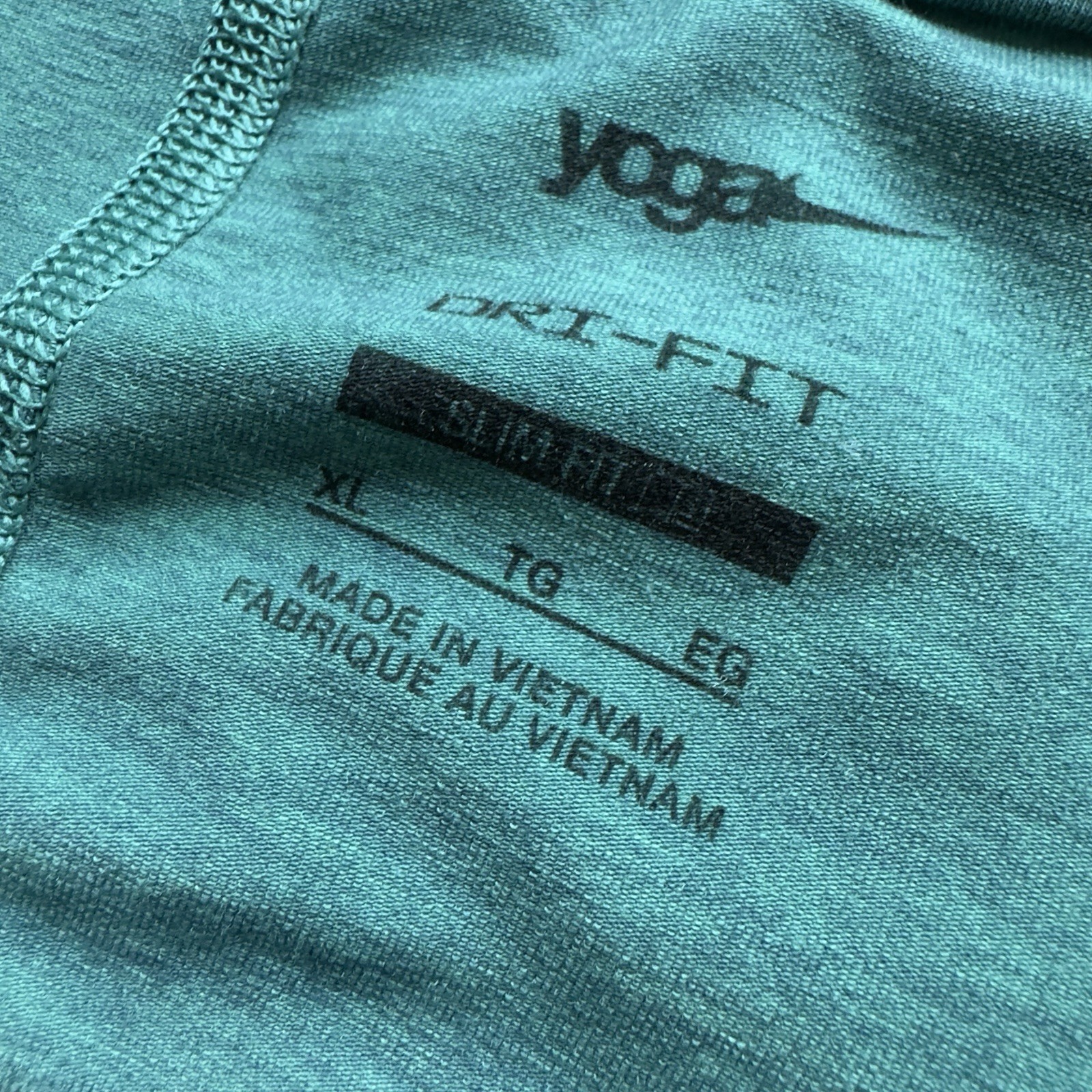 Nike Shirt Dri-Fit Yoga Mens XL Green Training Slim Fit DN4314-077 Activewear