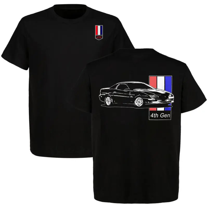 Camaro 4th Gen Muscle Car T-Shirt Chevy Gang Street Racing Graphic Tee